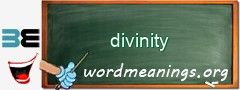 WordMeaning blackboard for divinity